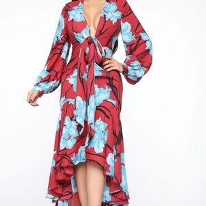 NWT,  Fashion Nova, Floral Maxi Dress